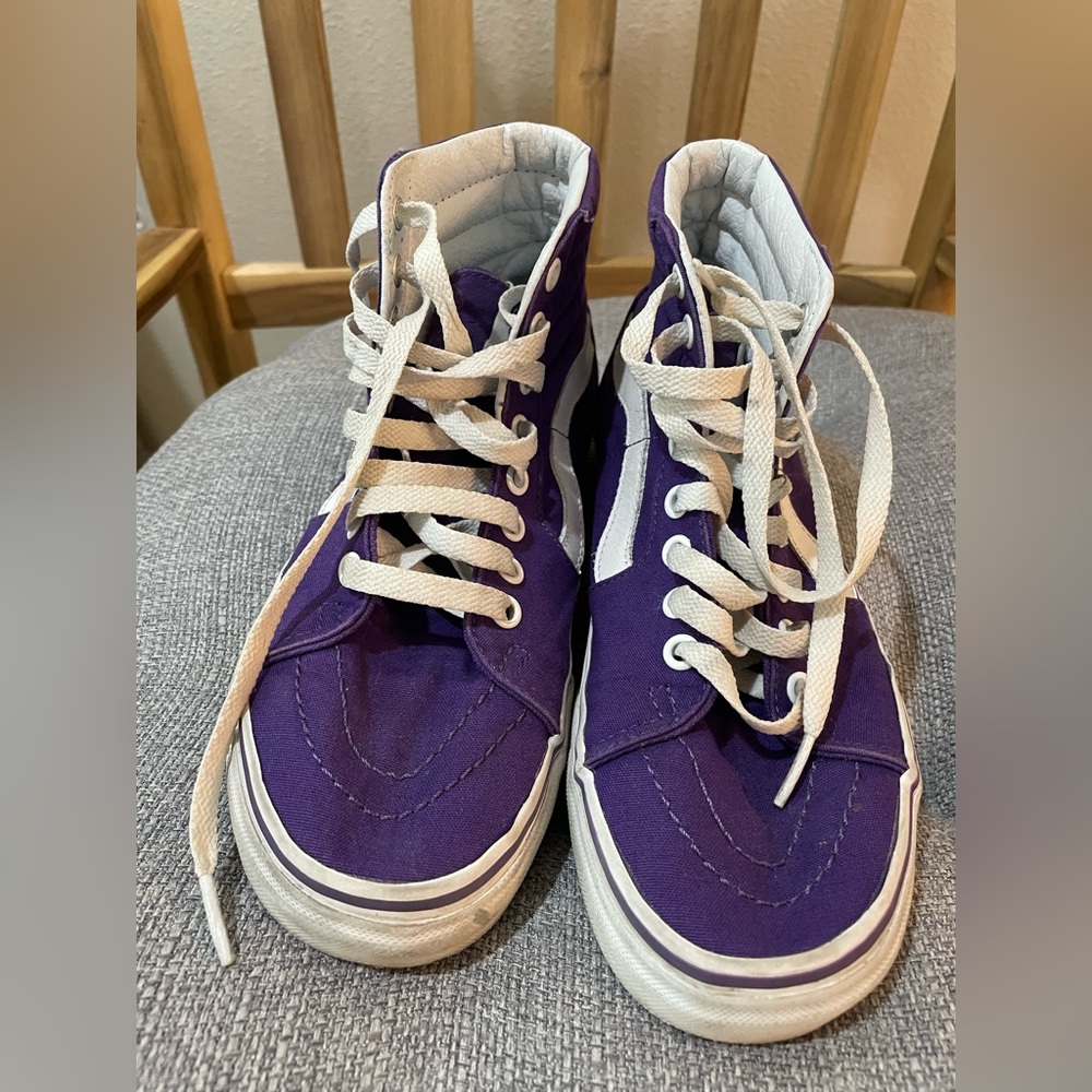 Vans Off the Wall skateboard shoes purple men’s 6 sneakers women’s 7.5